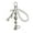 A, variant on Trendy Alloy Key Rings with Cute Bear and Cross Charm Design Handmade Keychain
