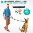 thumbnail image 2 of PetAmi Hands Free Dog Leash with Padded Lumbar Waist Belt, Shock Absorbing Bungee, Quick Release Buckle, Dual Handle, Running Jogging Walking Leash for Medium Large Dogs Up to 125 lbs, Purple, 2 of 8