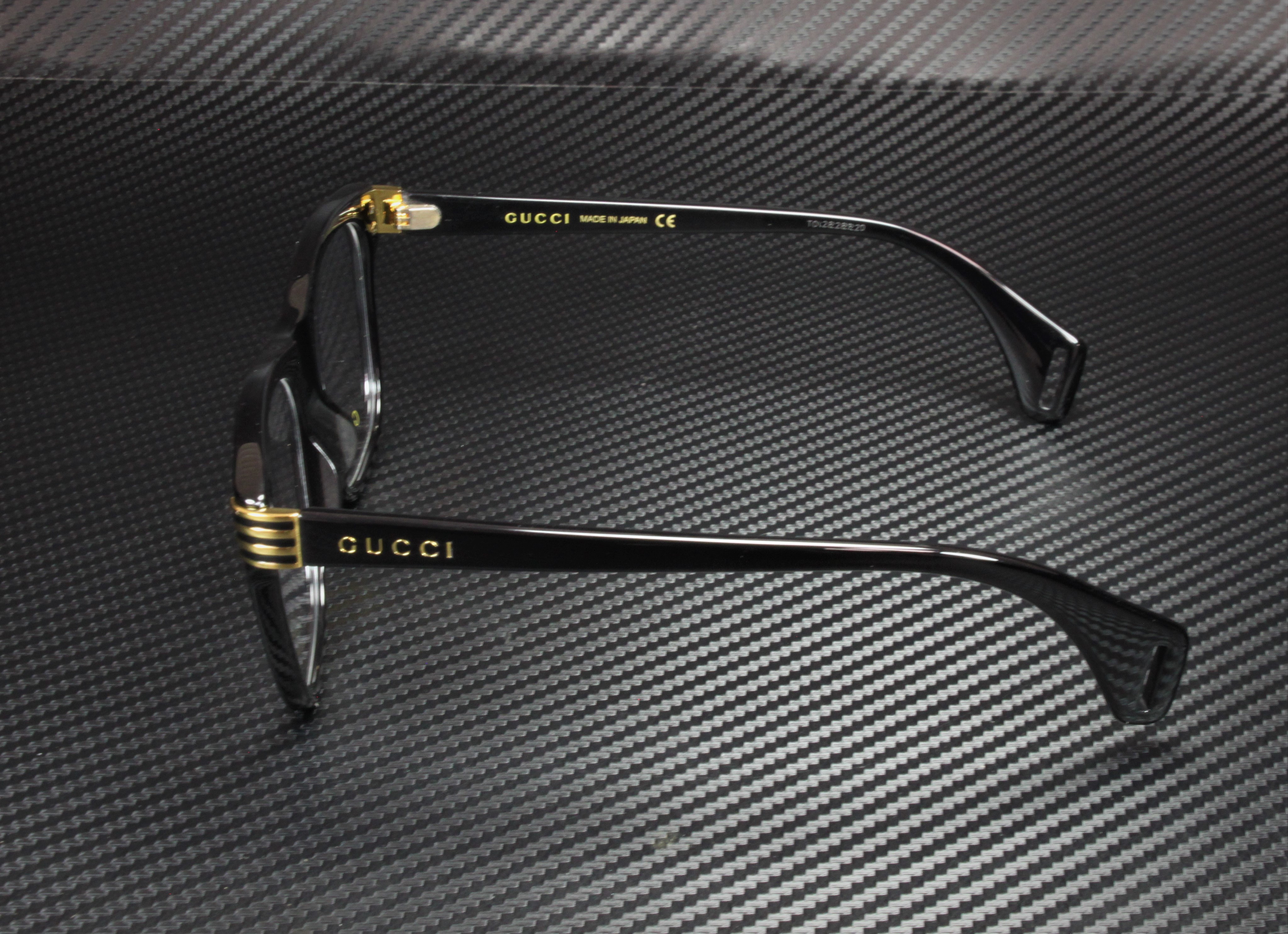 New Authentic- Gucci Square Eyeglasses GG0526O 001 Black 54mm 526 Gucci GG1426S 001 Sunglasses - US main image 3