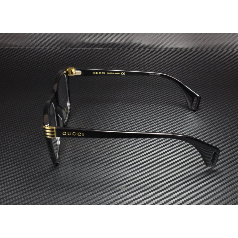 New Authentic- Gucci Square Eyeglasses GG0526O 001 Black 54mm 526 Gucci Square Eyeglasses GG0526O 001 Black 54mm 526 - Walmart.com main image 2