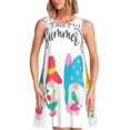 thumbnail image 1 of Disketp Gnomes Summer para Vestido sin Mangas para Mujeres, Vestidos de Verano para Mujeres, Casual y Holgado para la Playa, 1 of 7