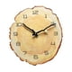 thumbnail image 3 of Reloj de pared con anillo , puntero luminoso con números arábigos, reloj rústico para interiores y exteriores, reloj de grano de madera para, 3 of 9