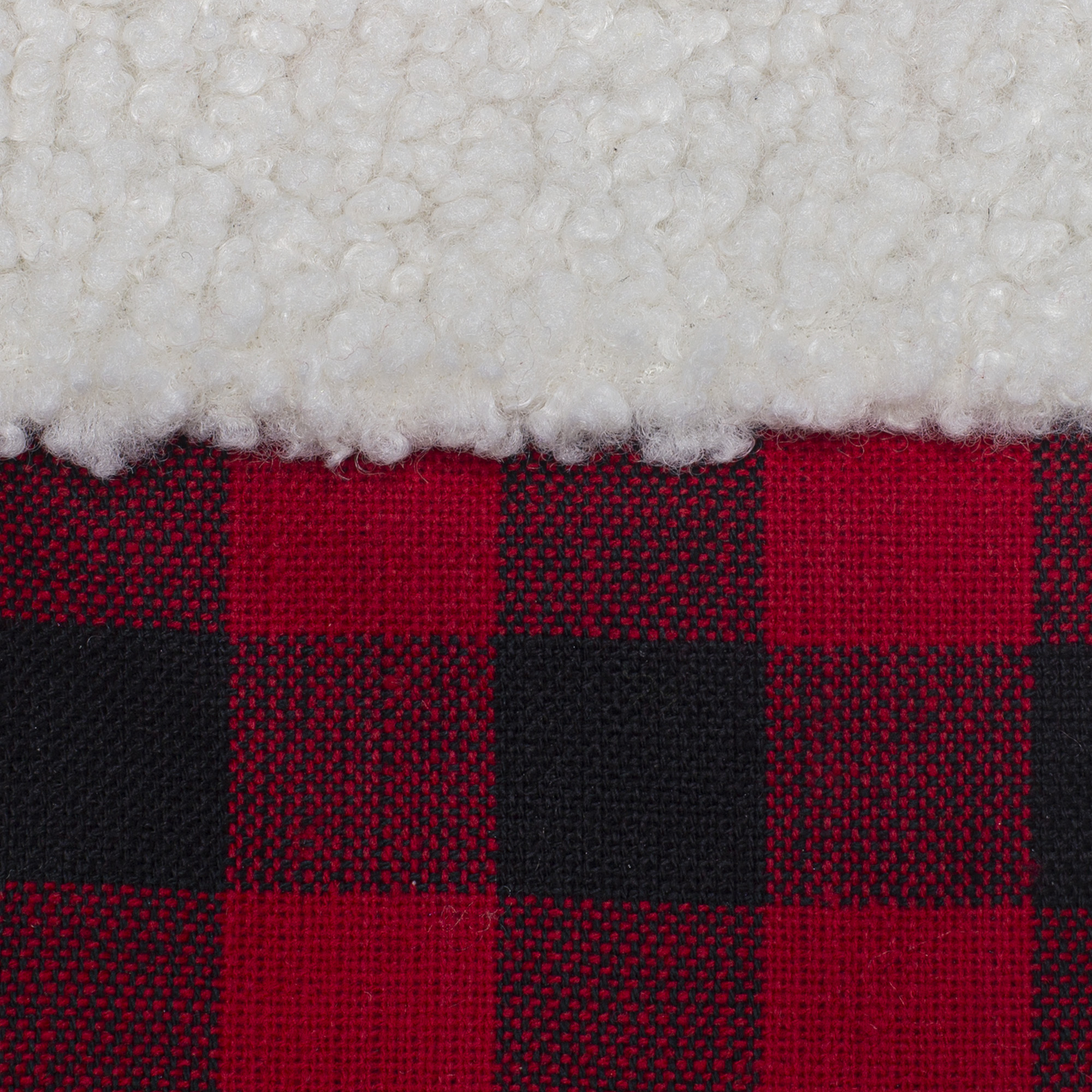 Holiday Time Assorted Colors Plaid Sherpa Christmas Stockings, 10" (2 Count) - image 3 of 3