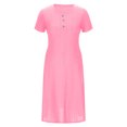 thumbnail image 3 of Robe d'Été Décontractée à Œillets pour Femmes, Robe Maxi Brodée Boho, Robe Longue Plissée, Vêtements Tendance pour Vacances à la Plage 2025, 3 of 6