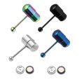 thumbnail image 2 of 1pc Cool Vibrating Barbell Tongue Rings Bars Piercing Stainless Steel Body Jewelry, 2 of 5