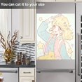 thumbnail image 4 of Dailycode Dishwasher Magnet Cover Magnetic Fridge Door Cover Home Kitchen Decor, Cute Anime Schoolgirl, 23"x 26", 4 of 6
