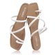 thumbnail image 4 of Sandal FITORY Sandalias Slide para mujer con punta plana, anillo blanco 6, 4 of 6
