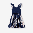 thumbnail image 2 of PatPat Family Matching Sets Color Block Floral Panel Tee or Tank Top Floral Print Bottom Dress, 2 of 6