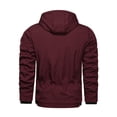 thumbnail image 3 of IROINNID Men's Long Sleeve Zip Up Mid-Length Hoodie Jacket Solid Color Leisure Detachable Jacket Sports Thin Cotton Jacket, 3 of 4