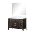 thumbnail image 2 of Laurel 48 in W Brown Oak Single Bath Vanity, Carrara Marble Top, and 46 in Mirror, 2 of 6