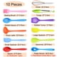 thumbnail image 2 of Irfora Juego de utensilios de cocina de silicona, 10 piezas, cuchara antiadherente resistente al calor, espátula, cucharón, utensilios de cocina, vajilla Irfora Utensilio de cocina, 2 of 7