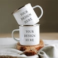 thumbnail image 4 of SIfdSeng Customizable Pattern 12 Oz Handle Enamel Cup The Choice for Coffee and Enthusiasts It's A Choice for Those Who Want A Stylish and Practical Mug., 4 of 7