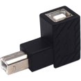 thumbnail image 3 of HUGFEGWE 2 Pack USB Type B 2.0 Extender, 90 Degree Down Angle USB B Male to Female Printing and Data Transferring Extension Adapter Connector for Printer Scanner HDD (USB B & Down) CJ25311-4212, 3 of 7