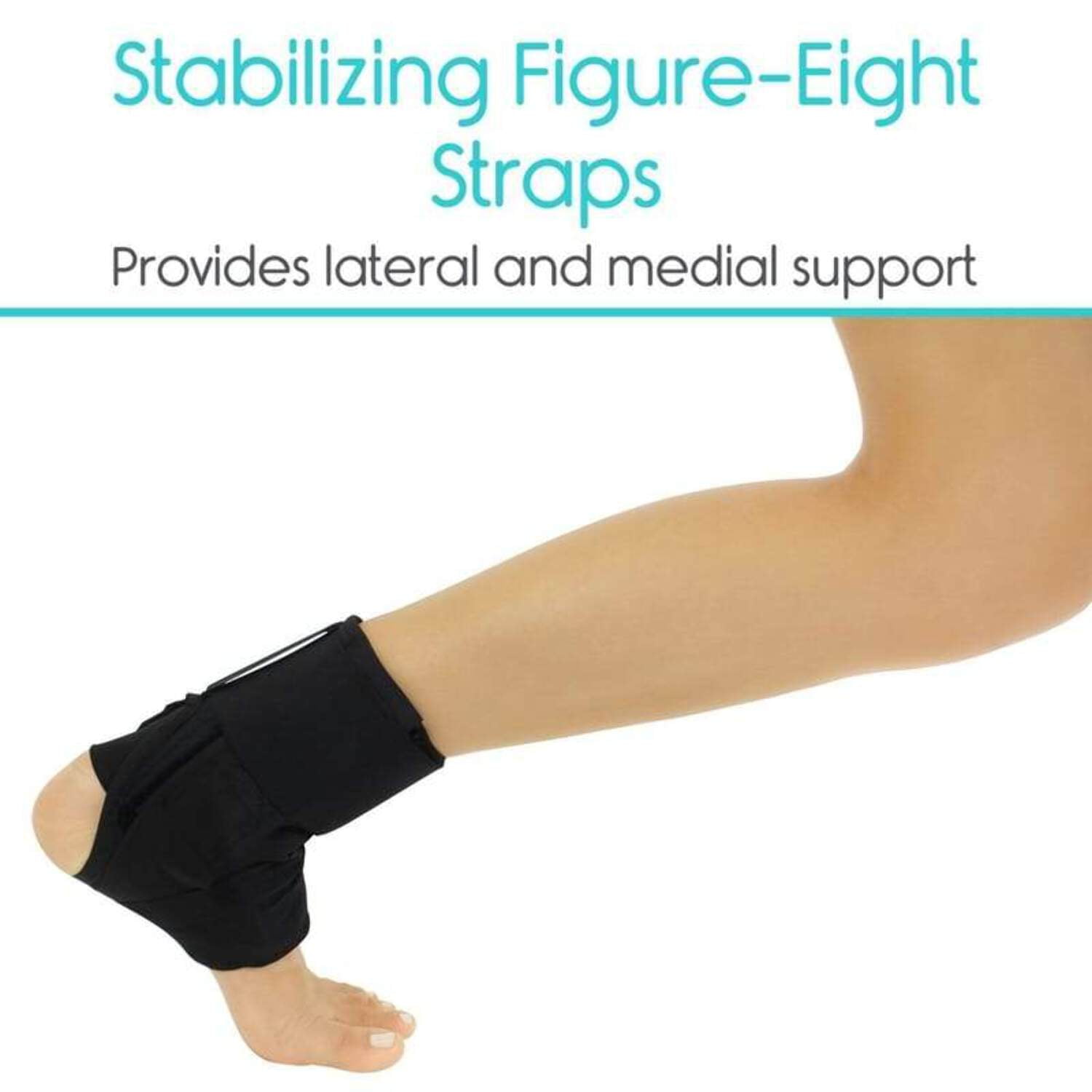 Vive Lace Up Ankle Brace - Adjustable Foot Support Stabilizer, Women & Men
