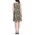 thumbnail image 3 of FORMRS Summer Dress for Women Loose U Neck Sleeveless Midi Beach Sundresses with Pockets, Floral Wilderness Pattern, 3 of 8