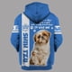 thumbnail image 4 of Sudadera con capucha con estampado 3D de chihuahua, husky, perro tzu o perro de montaña bernés para mujer y hombre, chándal de calle, regalo de amor para perros, 4 of 5