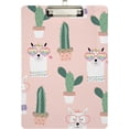 thumbnail image 2 of FMSHPON Llama Cactus Clipboard Hardboard Wood Nursing Clip Board and Pull for Standard A4 Letter 13x9 inches, 2 of 8