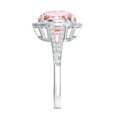 thumbnail image 4 of Rosec Jewels 4 Carat Lab Grown Pink Diamond IGI Certified Engagement Ring - VS1 Clarity - Statement Ring, 18K White Gold, US 10.00, 4 of 9