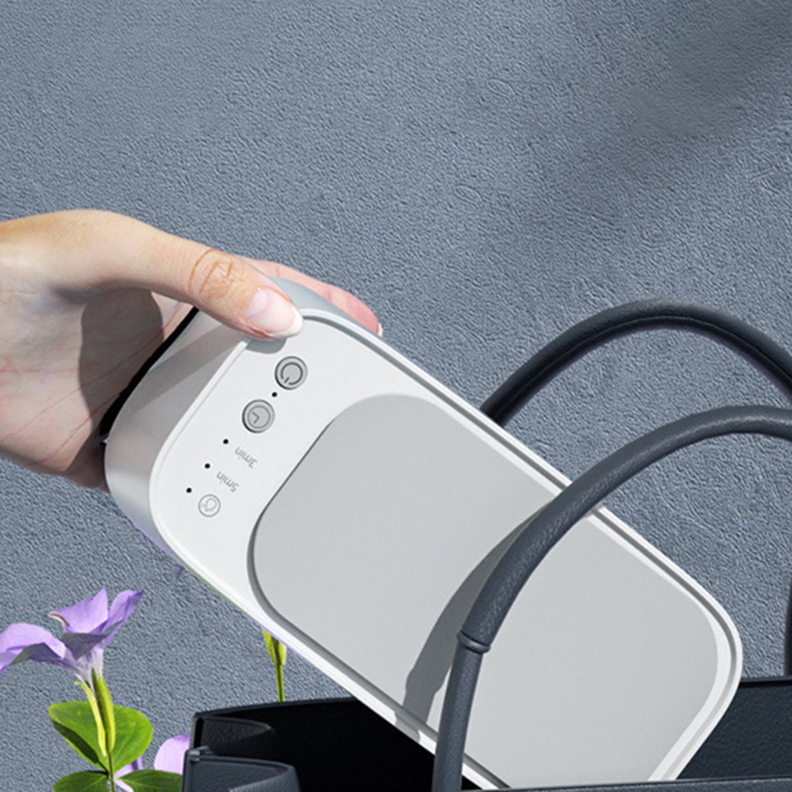 HARPI Premium White USB Ultrasonic- Glasses Cleaner Jewelry Cleaner Household Small Jewelry Cleaner.
