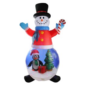 Fashionlite 6 Feet Inflatable Santa Claus With Christmas Tree And