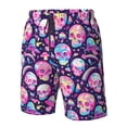 thumbnail image 4 of Vsdgher Skull mushroom colorful cute Men's Beach Shorts, Surfing shorts, Swim trunks, Quick Dry Swim Trunks for Surfing Beach Fun -X-Large, 4 of 6