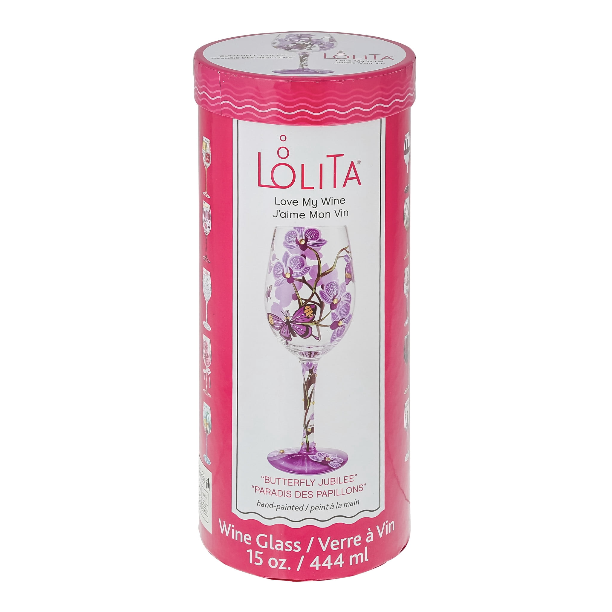 Enesco Lolita Butterfly Jubilee Wine Glass 15oz