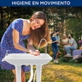 thumbnail image 2 of Lavabo Portátil Fregadero con Tanque de Agua Incorporado de 30L SereneLife , Ruedas Grandes, Bomba de Pie, Basin Extra Grande y Dispensa Jabón de 5L, Ideal para Exteriores y Obras de Construcción, 2 of 8