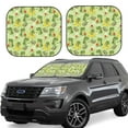 thumbnail image 2 of Picia Cute Dinosaurs Cartoon 2 Piece Car Windshield Sun Shade Foldable | Foldable Sun Shield for Front Window Blocks UV Rays and Keeps Your Vehicle Cool-Medium, 2 of 7