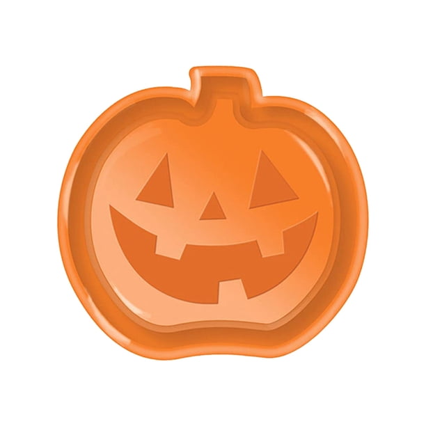 Bandejas para servir para fiestas de Halloween, platos de plástico para postres, calabazas, fantasmas, murciélagos, dulces, vajilla para fiestas de Halloween, bandejas para servir, bandejas de estilo