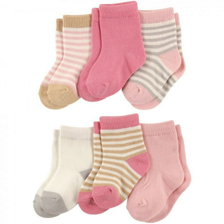 UPC: 0660168686722 | Touched by Nature Baby Girl Organic Cotton Socks  Girl Stripes  0-6 Months