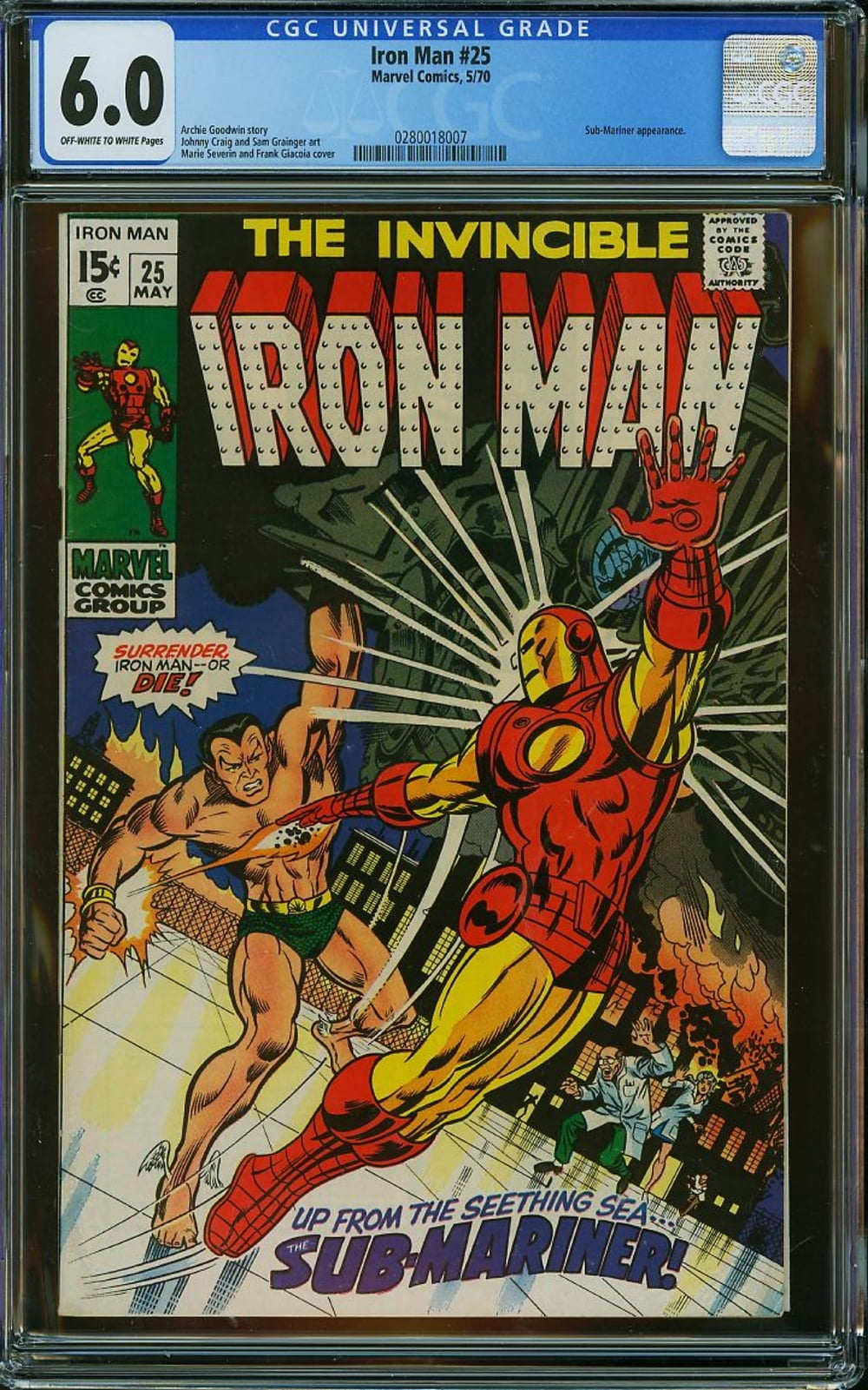 Iron Man #25 - CGC 6 Comic Book