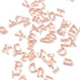 thumbnail image 2 of 26 letras de aleación de joyería de oro rosa para decoración de uñas, joyería de diamantes para decoración de uñas, taladro para uñas, 2 of 3