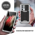 thumbnail image 4 of Allytech for Samsung Galxy S21 Ultra Case, S21 Ultra Waterproof Case with Built-in Screen Protector Dustproof Full Body Shockproof Heavy Duty Kickstand Case for Samsung Galaxy S21 Ultra 5G, Silver, 4 of 7