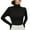 Black, variant on Oalirro Women's Turtleneck Long Sleeve Shirts Basic Slim-Fit Fitted High Neck T Shirts Lightweight Breathable Cozy Tees