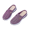 thumbnail image 5 of Fnooota Womens Slip on Sneakers, Mesh Non Slip Summer Casual Walking Shoes Purple Size 9.5, 5 of 8
