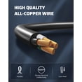 thumbnail image 4 of Cable de extensión DEWENWILS de 20 pies y 3 puntas, impermeable 16/3 SJTW, 4 of 7