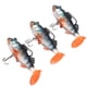 thumbnail image 2 of Accesorio para aparejos de pesca, 3 piezas con revestimiento en T, señuelos de pesca con cola en T, cebo de pesca artificial para lograr más, 2 of 8