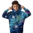 thumbnail image 2 of Demon Slayer Giyuu Tomioka Kids Hoodie Cozy Hooded Sweatshirt Long Sleeve Sweater Tops Pullover Hoodies Boys Girls 12-14Y, 2 of 8