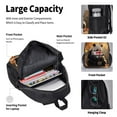 thumbnail image 4 of Easygdp Maple Forest Panda Mochila para Niños y Niñas con Set de Caja de Almuerzo y Estuche para Lápices 3 en 1, Mochila Escolar Estampada para Adolescentes, 4 of 7