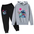 thumbnail image 4 of Conjunto de sudaderas con capucha y pantalones de punto para niños y niñas, sudaderas con capucha y punto para niños y niñas, ropa de moda para niños, 4 of 5