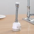 thumbnail image 5 of Adjustable 3 Mode Kitchen Faucet Aerator High Pressure Swivel Water Saving Spray Head 1 Pack for Kitchen/Dining(Sliver),Hulucky, 5 of 6