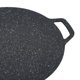 thumbnail image 3 of Barbecue Plate Reusable Easy Clean High Thermal Conductivity Coating Surface Grill Pan for Hiking Camping 38cm/14.96in, 3 of 4