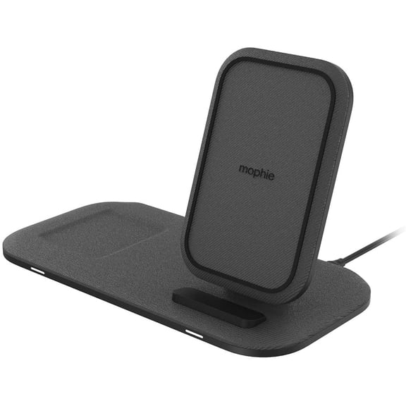 mophie wireless charging stand  Wireless charging stand and pad with USB-A port. for AirPods Apple Watch iPhone Samsung Galaxy Qi-enabled Devices