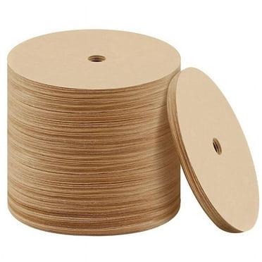 500PCS Count Percolator Coffee Filters, 3.75 Inch Natural Unbleached Disposable Coffee Filter Disc Coffee Filters Brown