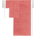 thumbnail image 3 of Hawmam Linen 6-Piece Bathroom Set 100% Turkish Cotton, Coral Orange 2 Bath Towels, 2 Hand Towels, 2 Washcloths - Soft, Plush, Quickdry, High Absorbent Luxury Bathroom Accessories, Dorm Room Essentials, 3 of 5