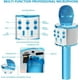 thumbnail image 5 of Micrófono para niños, micrófono de karaoke inalámbrico Bluetooth para adultos, máquina de karaoke portátil, regalo de fiesta de cumpleaños para niños y niñas (azul), 5 of 5