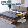 thumbnail image 6 of Underbed Storage Containers Bin with Lids (Set of 2) Large Under Bed Storage Organizer Box with Handle, Foldable Under the Storage Bags for Organizing Clothes, Shoes, Blankets, Pillows-Grey, 6 of 7