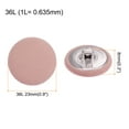 thumbnail image 2 of Uxcell 10pcs 36L Fabric Cloth Covered Button 23mm Metal Shank Round Sewing Buttons for Suits Dress Blouses, Pink, 2 of 5