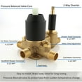 thumbnail image 2 of Boyel Living Luxury 2-in-1 Balance Valve Shower System Wall Mount 2-Function10 inch Shower Head with Single Handheld Shower,Matte Black, 2 of 8
