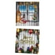 thumbnail image 1 of Christmas Snowman Ball Cortina De Ventana Cortina De Cocina Cortinas De Ventana 4 Paneles, 1 of 9